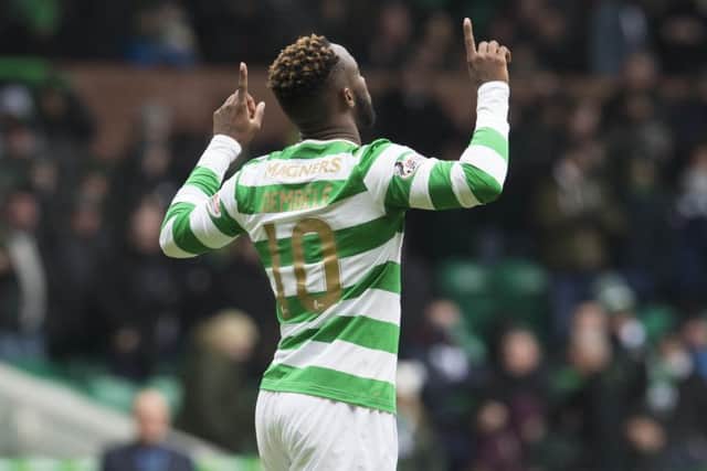 Moussa Dembele grabbed a double in Celtic's 3-0 Scottish Cup quarter-final win over Morton on Saturday. Picture: SNS