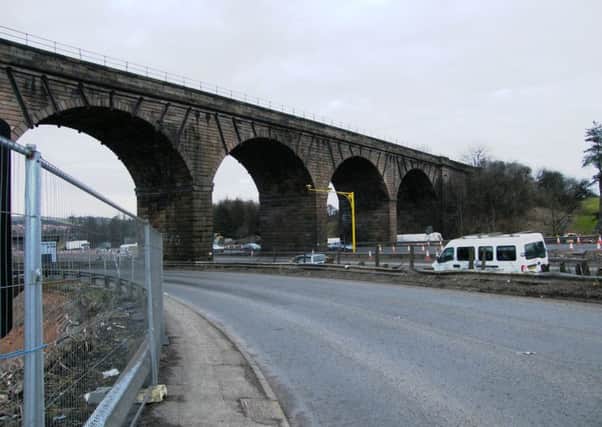 The Castlecary railway viaduct near Bonnybridge.