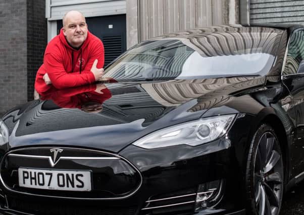 A Tesla electric car, described as 'the most important car of the last 20 years', is donated to Glasgow Museums by Chris Clarkson