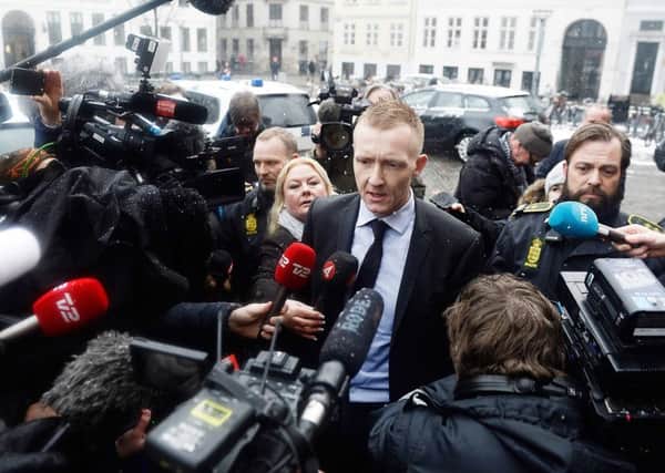 Prosecutor Jakob Buch-Jepsen  outside the Copenhagen court. Picture: Ritzau Scanpix / Mads Claus Rasmussen / Denmark OUTMADS CLAUS RASMUSSEN/AFP/Getty Images
