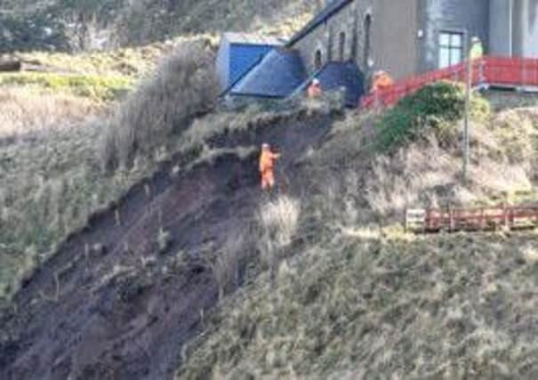 Picture from the recent Gardenstown land slip