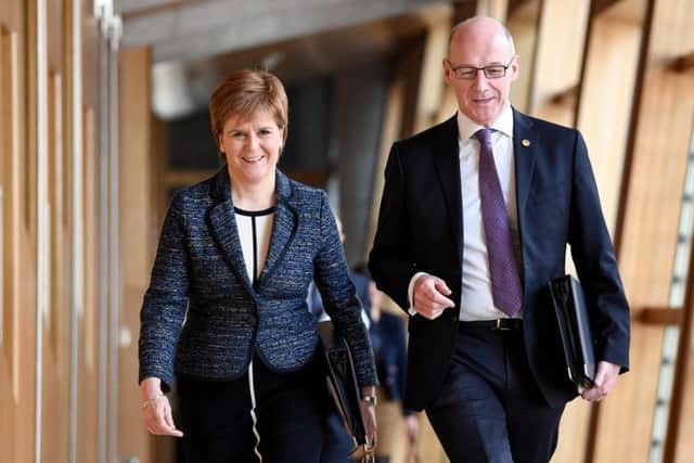 First Minister Nicola Sturgeon has urged Mark McDonald to step down as an MSP, after a damning party report found he pestered women with unwanted attention. Picture: Jeff J Mitchell/Getty Images