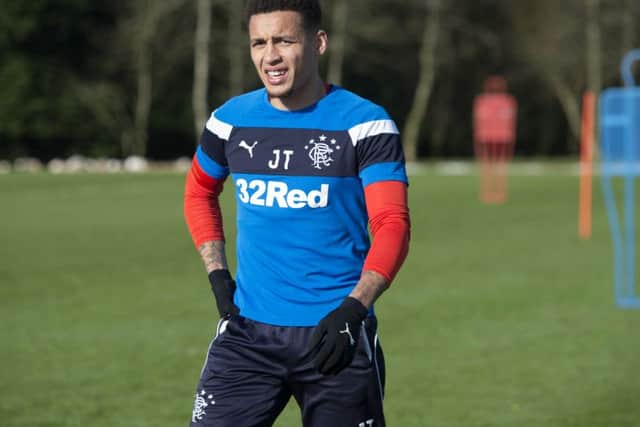 James Tavernier does not believe the pressure on his team matches that on Celtics shoulders. Photograph: Craig Foy/SNS Group