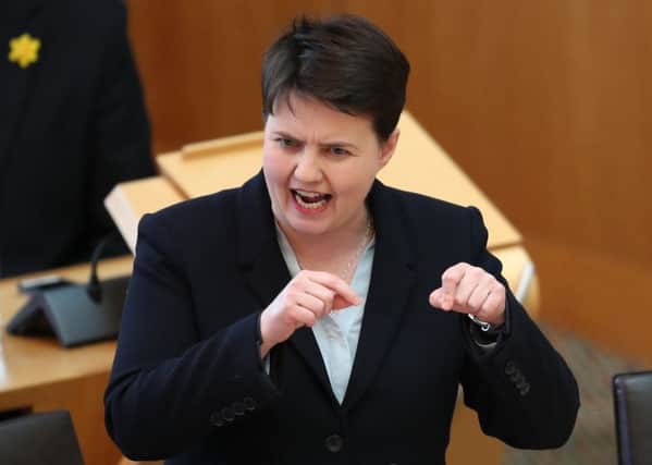 Scottish Conservative party leader Ruth Davidson posted the email after First Minister's Questions. Picture: Jane Barlow/PA Wire