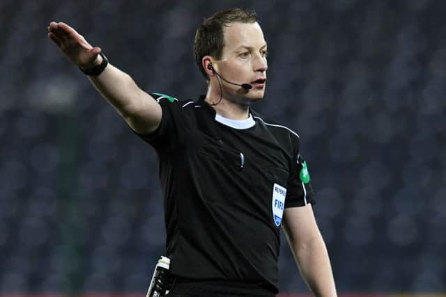 Referee Willie Collum took charge of the game at Rugby Park. Picture: SNS