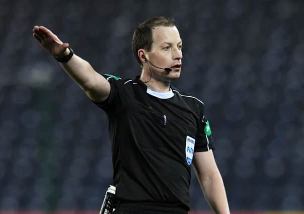 Referee Willie Collum took charge of the game at Rugby Park. Picture: SNS