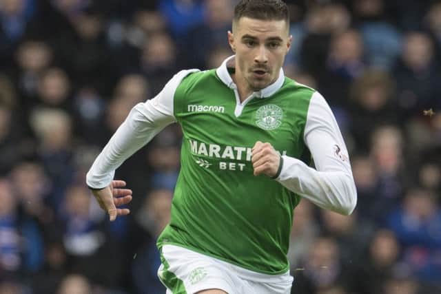 Hibs' Jamie Maclaren is hoping to force his way into Australia's World Cup squad. Picture: Craig Foy/SNS