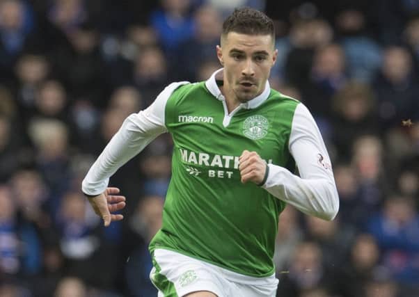 Hibs' Jamie Maclaren is hoping to force his way into Australia's World Cup squad. Picture: Craig Foy/SNS