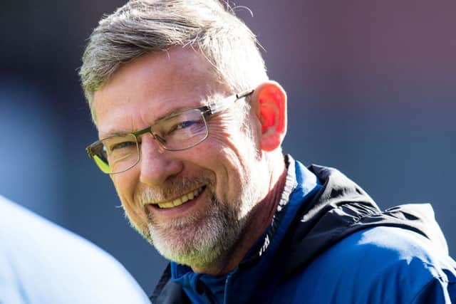 Hearts Manager Craig Levein during a training session. Picture: Ross Parker/SNS