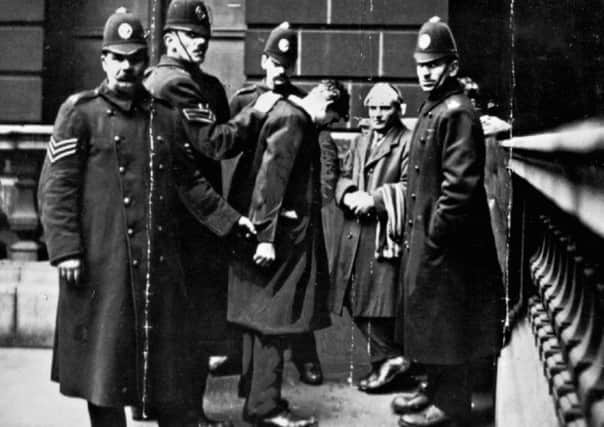 Shop steward Davie Kirkwood following his arrest at George Square riot in 1919. He had earlier being deported to Edinburgh for calling an illegal strike and went on to become a MP and Peer. PIC: Creative Commons
