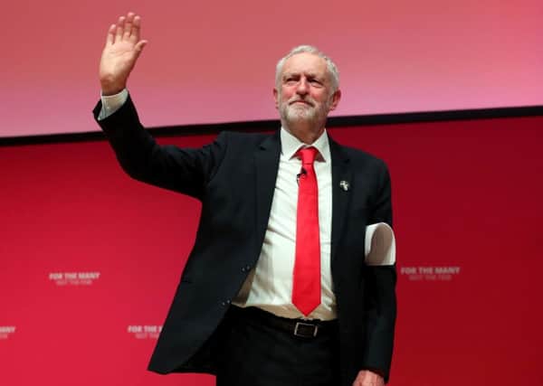 Labour leader Jeremy Corbyn after his address to delegates at the party conference in Dundee. Picture: PA