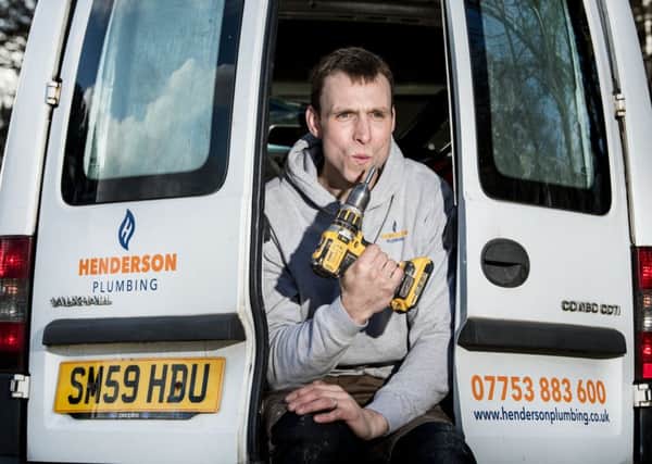 Andy Henderson, the 53-times capped Scotland centre, now runs his own plumbing business. Picture: John Devlin