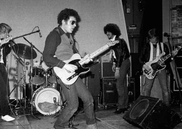 The NME's Charles Shaar Murray with Phil Lynott, of Thin Lizzy fame, in the background (Picture: Ray Stevenson/Rex/Shutterstock)