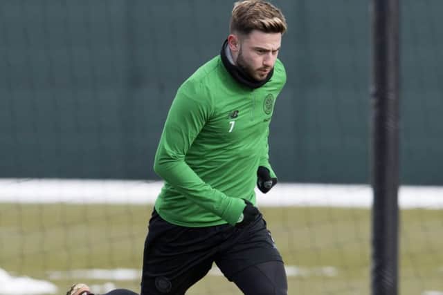 Patrick Roberts is focused on ensuring that Celtics lead does not slip away over the closing weeks of the season. Photograph: Craig Foy/SNS Group