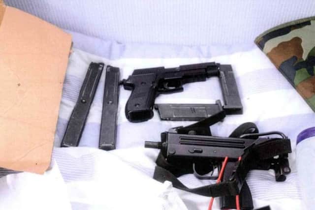 The firearms found in Dr Martin Watt's home.  Picture: contributed
