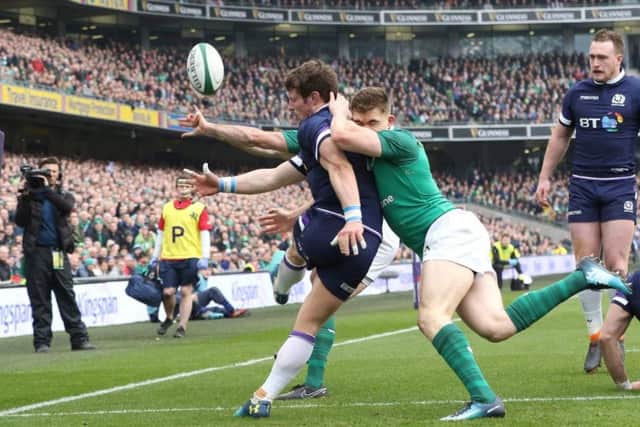 Peter Horne had a day to forget in Dublin. Picture: AFP/Getty Images
