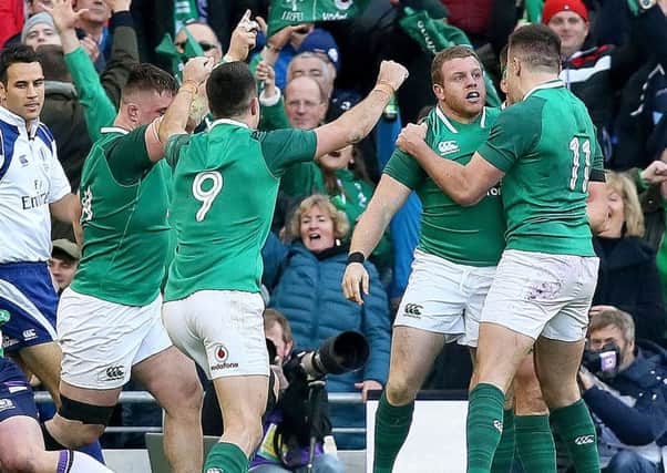Ireland defeated Scotland earlier on Saturday. Picture: AFP/Getty