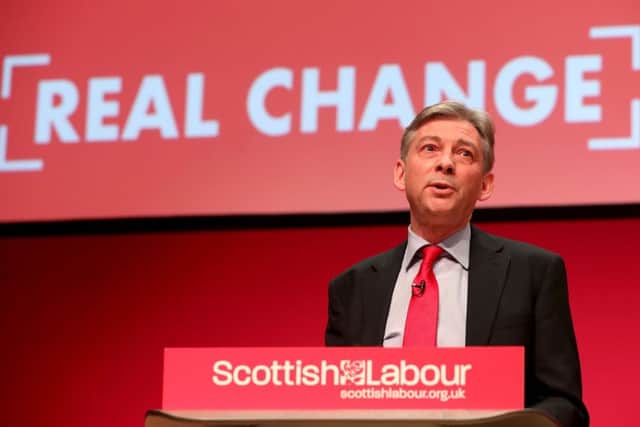 Richard Leonard addresses delegates during the Scottish Labour conference at Dundee's Caird Hall. Picture: PA