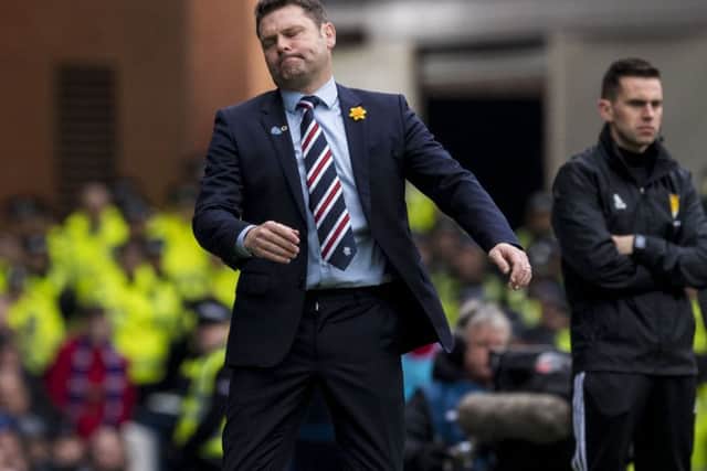 Rangers manager Graeme Murty vowed that his team 'will improve'. Picture: SNS.