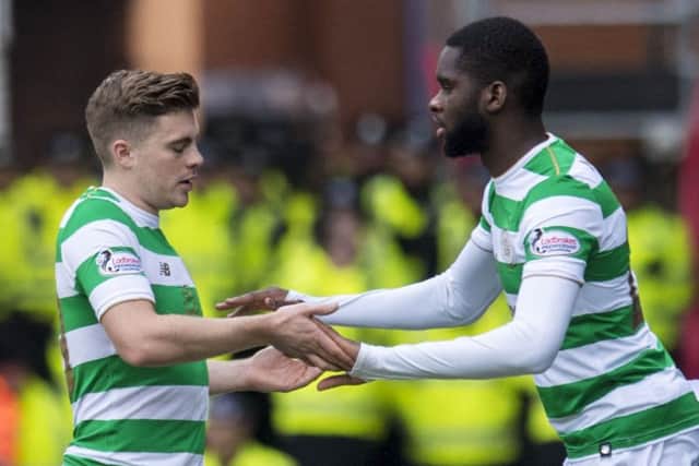 Replacing James Forrest with Edouard with Celtic reduced to ten men was a bold statement from Rodgers. Picture: SNS Group