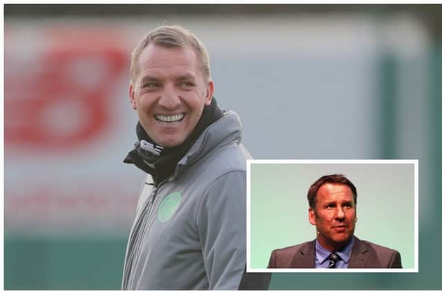Paul Merson, inset, reckons Brendan Rodgers is a 'great fit' for Arsenal. Pictures: Getty Images