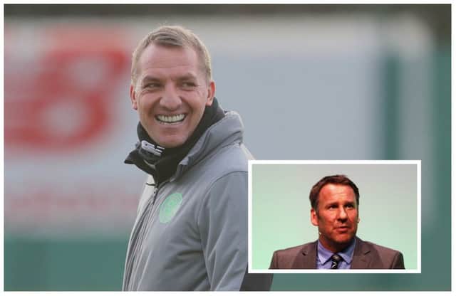 Paul Merson, inset, reckons Brendan Rodgers is a 'great fit' for Arsenal. Pictures: Getty Images