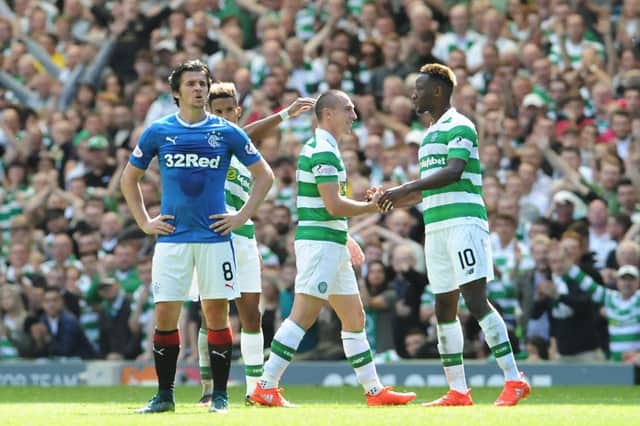 Joey Barton pictured during an old Firm clash in September 2016. He branded the Scottish top flight 'Sunday League' in quality. Picture: John Devlin