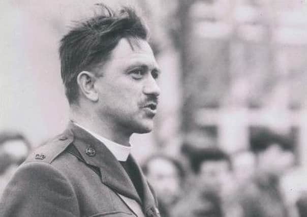 The Rev Bill Bristow on duty