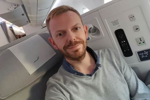Colin Alexander-Brown on the inaugural Finnair A350 flight to Heathrow.