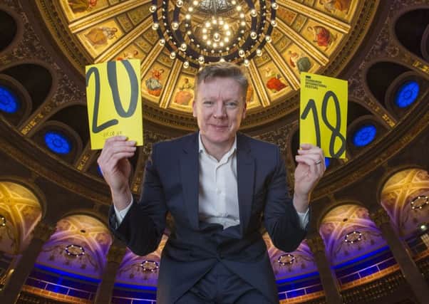 Edinburgh International Festival director Fergus Linehan launches the 2018 programme in the capital's McEwan Hall. Picture: Ian Rutherford