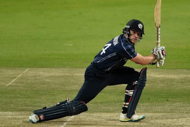 Scotland all-rounder Richie Berrington will make his 210th appearance for his country. Picture: Tom Dulat/Getty Images
