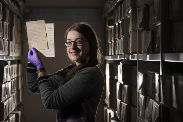 Archivist Rachael Jones discovered the letters as part of the digitisation of the GSA's archives and collections. Picture: John Devlin