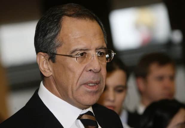 Russia's foreign minister Sergei Lavrov