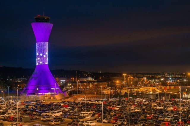 Lit up at night, it's a welcome reference point for pilots in the dark. Pic: Ian Georgeson