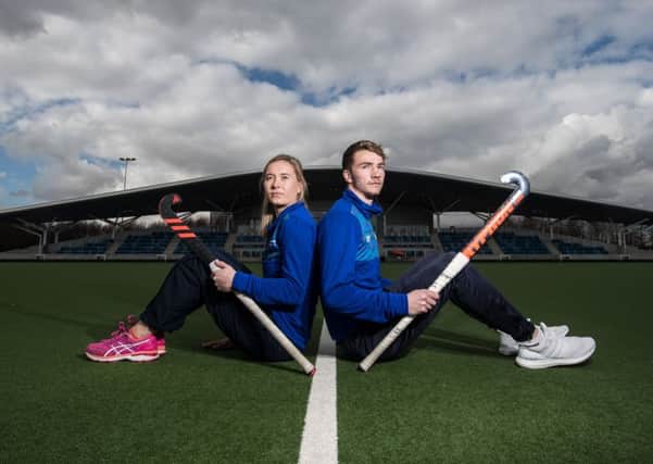 Scotland hockey players Rob Hardwood and Lucy Lanigan are heading to Gold Coast for the Commonwealth Games. Picture: John Devlin