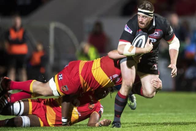 Tighthead prop Simon Berghan is back with Edinburgh and will be on the bench against Munster. Picture: Bill Murray/SNS