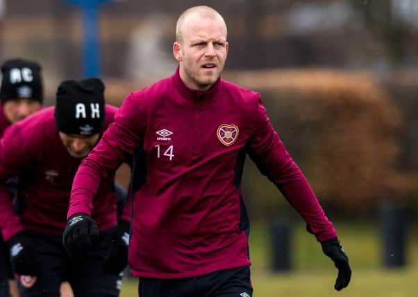 Steven Naismith is on loan at Hearts from Norwich City. Picture: Ross Parker/SNS