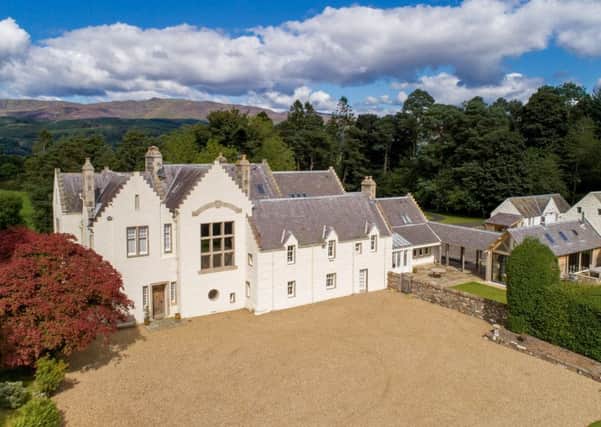The traditional Perthshire mansion is set in 31 acres. Pic: Savills