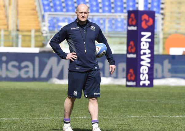 Scotland head coach Gregor Townsend during the captain's run at the Stadio Olimpico in Rome.

Picture: Ian Rutherford