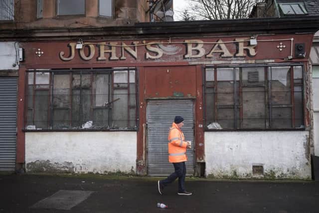 A Glasgow pub, one of many that has closed for business in recent years. Picture: John Devlin