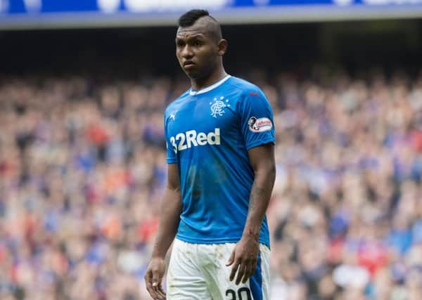Alfredo Morelos has been challenged by Rangers manager Graeme Murty to top Scotland's scoring chatrts. Picture: SNS.