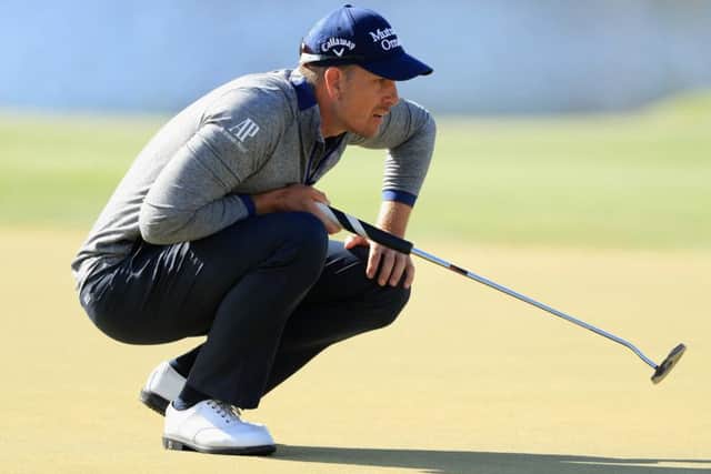 Henrik Stenson of Sweden lines up a putt on the 17th hole at Bay Hill.  Picture: Sam Greenwood/Getty Images
