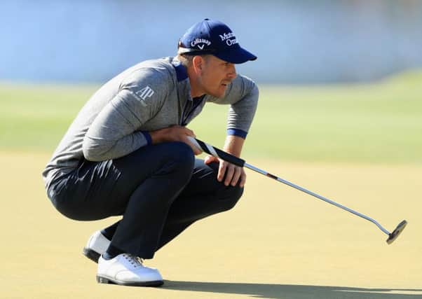 Henrik Stenson of Sweden lines up a putt on the 17th hole at Bay Hill.  Picture: Sam Greenwood/Getty Images