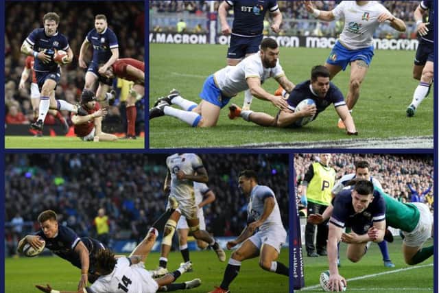 Scotland scored eleven tries during the 2018 Six Nations championships.