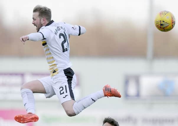 Danny Handling was on target for Dumbarton in the win at Brechin. Picture: Michael Gillen