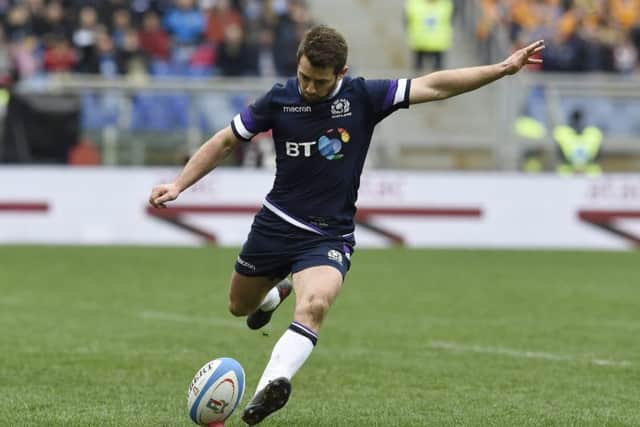 Scotland would need a last-gasp penalty by Greig Laidlaw before the victory was finally secured. Picture: Ian Rutherford