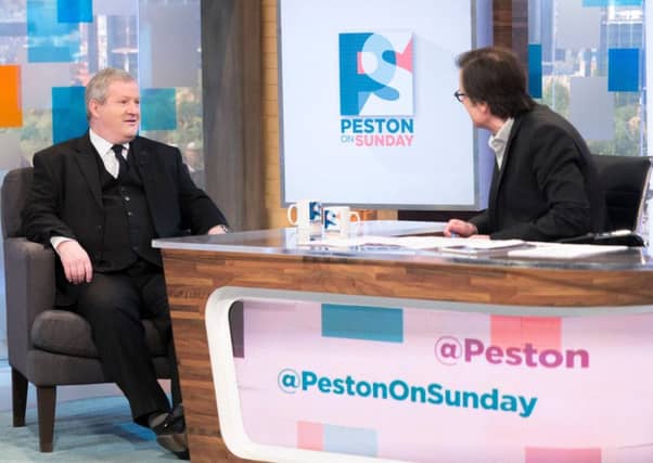 Ian Blackford appearing on Peston on Sunday. Picture: ITV