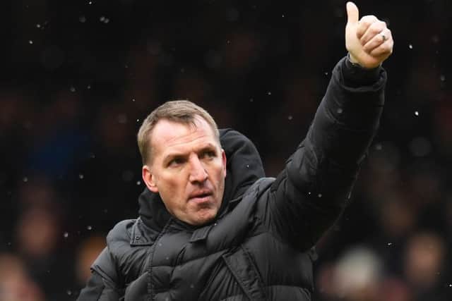 Celtic manager Brendan Rodgers after his side's 0-0 draw with Motherwell. Picture: SNS