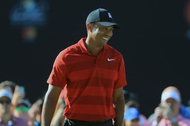 Tiger Woods had lots to smile about despite coming up short in his bid to win the event for a ninth time. Picture: Getty Images