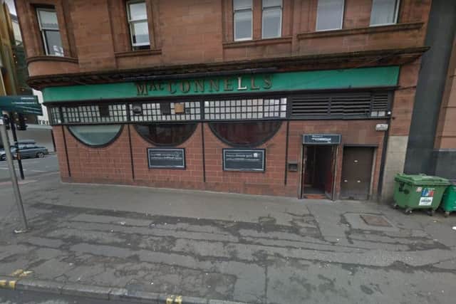 The assault took place at MacConnell's in Hope Street. Picture: Google Maps